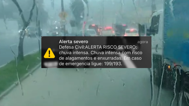 Chuvas intensas provocam alagamentos e transtornos no trânsito em Manaus; Defesa Civil emite alerta