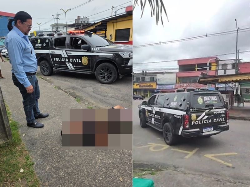 Homem é socorrido após chegar esfaqueado em delegacia de Manaus