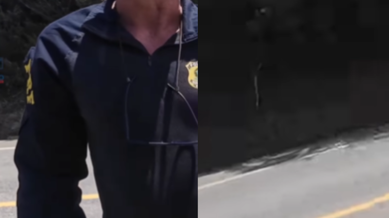 Motociclista suíço é abordado pela polícia em rodovia no Amazonas