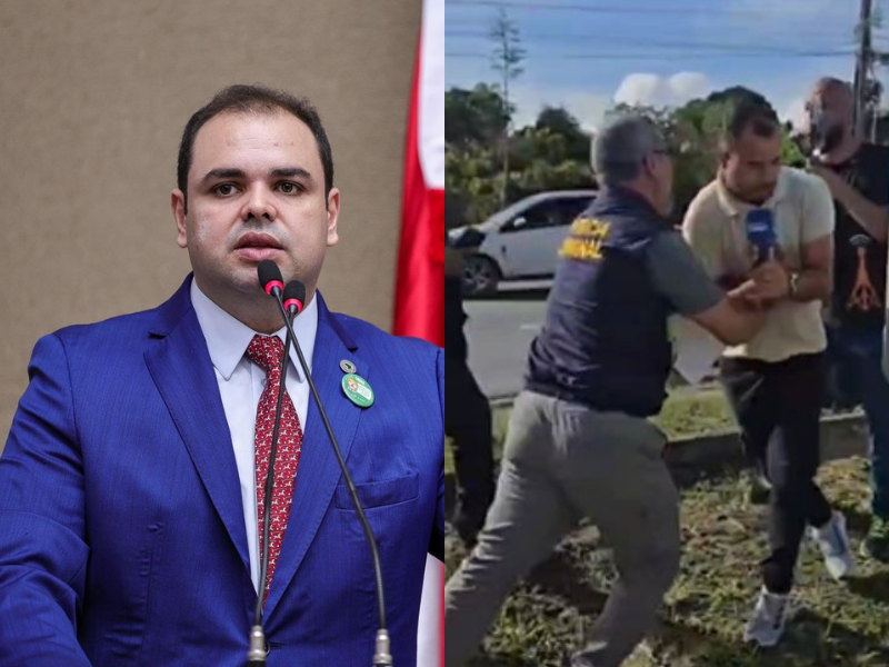 Governador interino repudia agressão a repórter durante cobertura de acidente, em Manaus