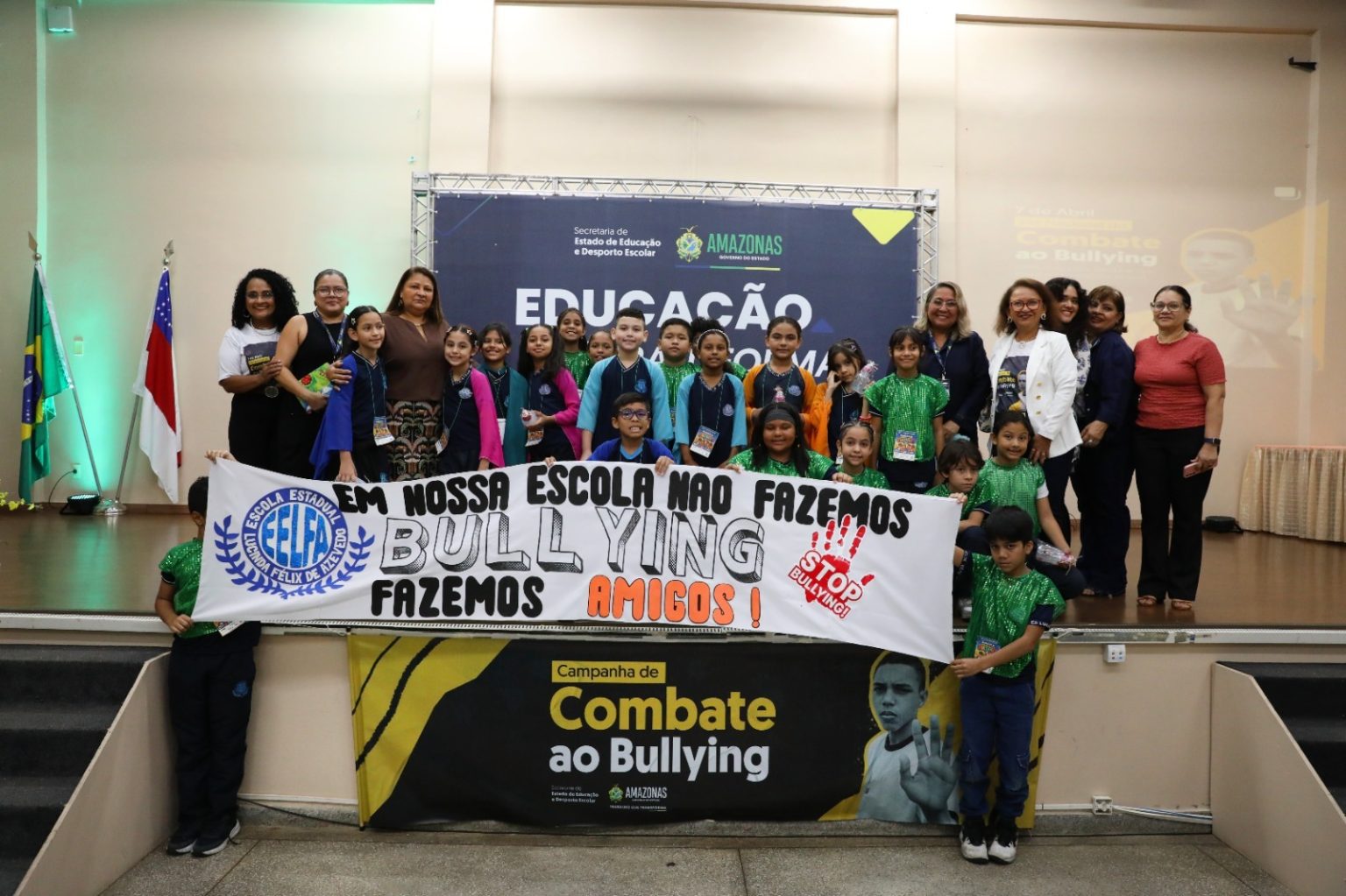 Educadores da rede estadual de ensino participam de lançamento da Campanha de Combate ao Bullying 2026