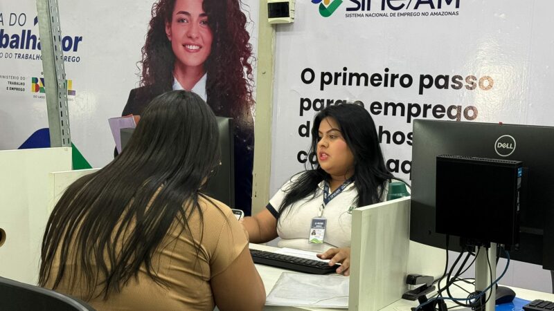 Sine Amazonas divulga 226 vagas de emprego para esta segunda-feira