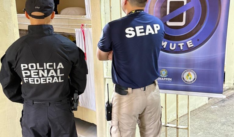 Operação Mute: Seap participação da ação de remoção de aparelhos celulares de unidades prisionais