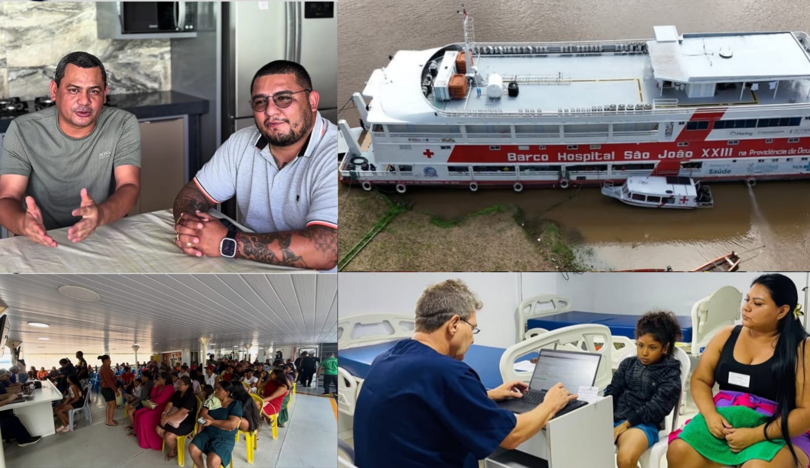 Barco Hospital São João XXIII leva saúde de qualidade à Aldeia Marajaí, em Alvarães