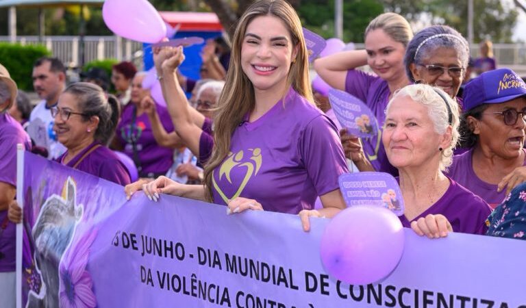 Em ação do Junho Violeta, primeira-dama Thaisa Cidade destaca importância da proteção à pessoa idosa