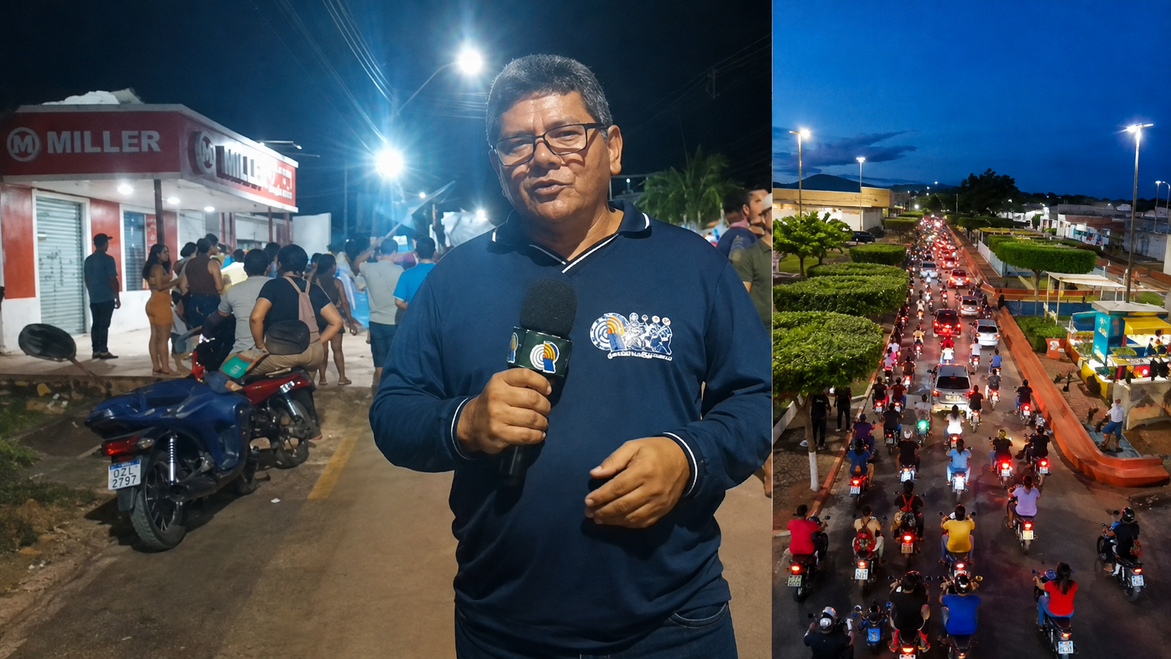 Adenilson Reis e Átila Lins são recebidos com grande carreata em Nova Olinda do Norte