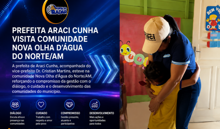 Prefeita Araci Cunha visita comunidade Nova Canaã