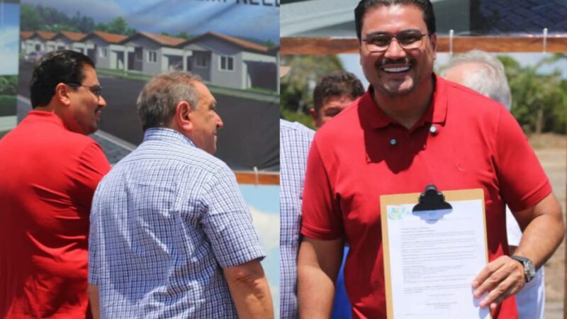 Primeira etapa do programa habitacional foi oficializada com assinatura de ordem de serviço; investimento é viabilizado por meio de parceria com o deputado federal Átila Lins