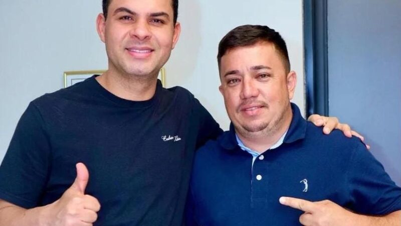 Vereador Edgar reforça compromisso com Alvarães em reunião com deputado Saullo Vianna