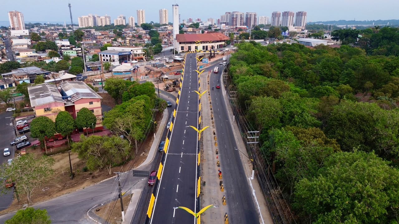 Alça superior do Complexo Viário Passarão é liberada ao tráfego na Zona Oeste de Manaus