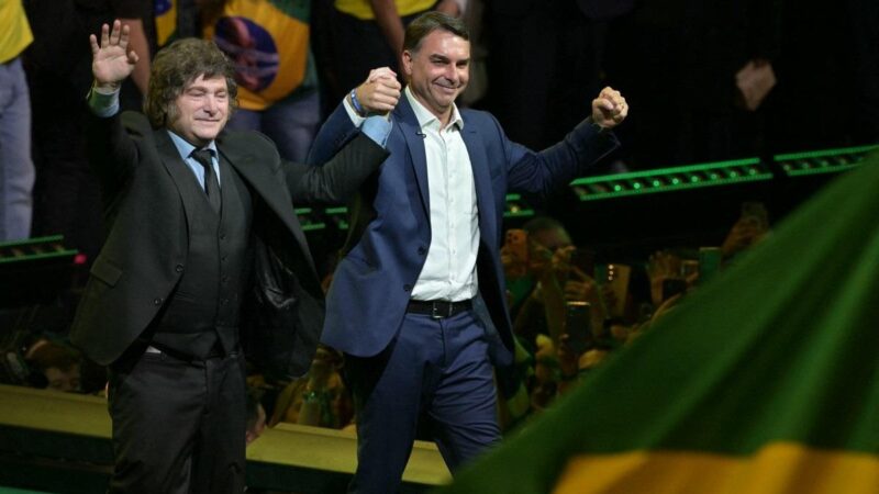 Equipe de Flávio Bolsonaro cita Milei e modelo econômico pode impactar a Zona Franca