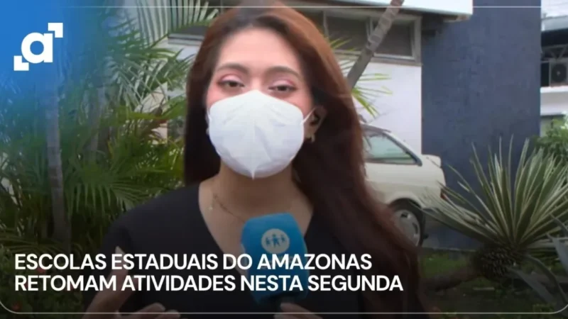 Escolas estaduais do Amazonas voltam às aulas presenciais após duas semanas de suspensão por causa da fumaça
