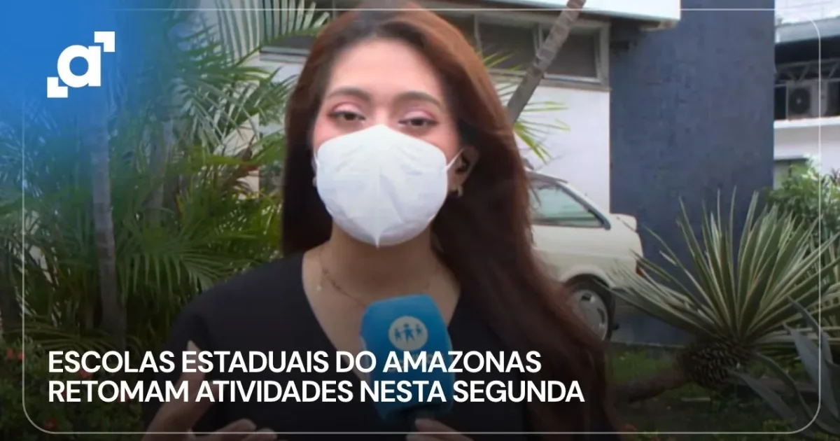 Escolas estaduais do Amazonas voltam às aulas presenciais após duas semanas de suspensão por causa da fumaça