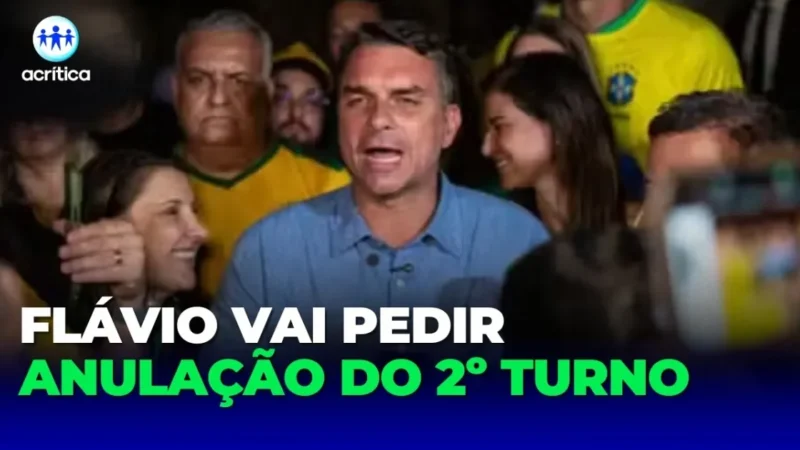 Flávio Bolsonaro anuncia que pedirá a anulação do segundo turno