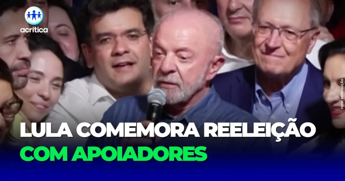 Lula comemora reeleição ao lado de apoiadores em São Paulo e promete regular as big techs
