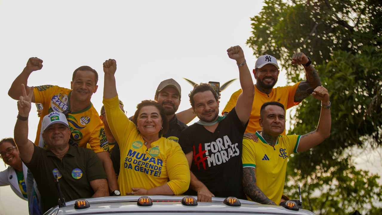 Professora Maria encerra campanha do 1º turno com ‘Motocarreata da Vitória’ em Manaus e Iranduba